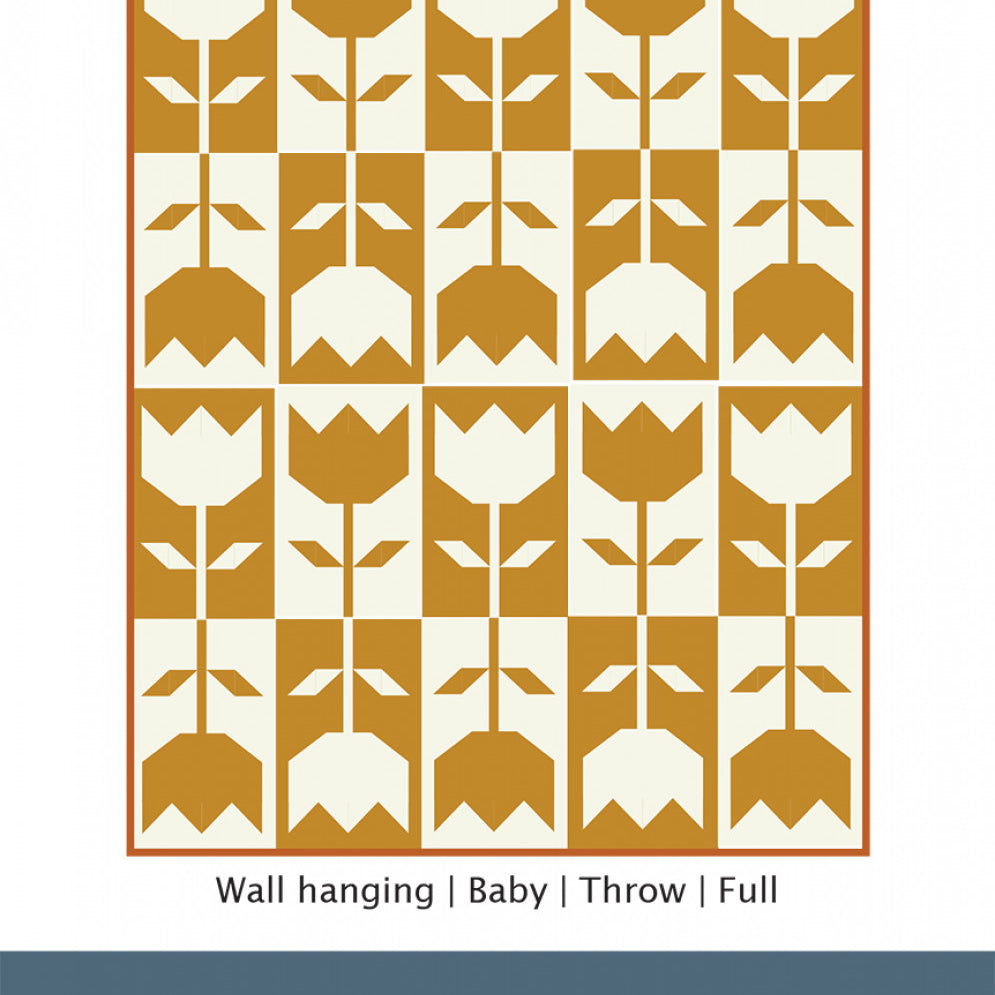 Side Lake Stitch - Flower Block Quilt Pattern SLS-106