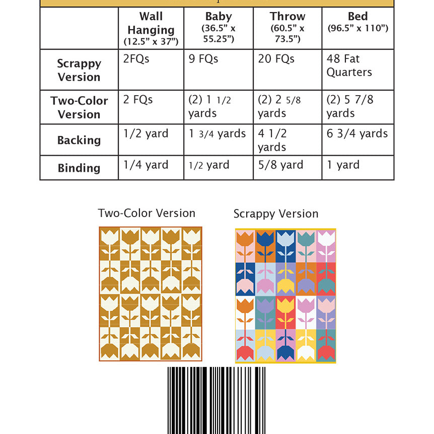Side Lake Stitch - Flower Block Quilt Pattern SLS-106