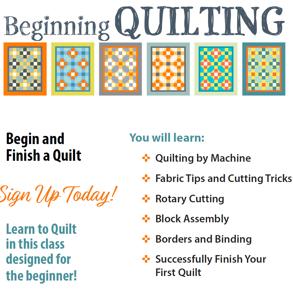 Yvette Chilcott - Class - Beginning Quilting 1