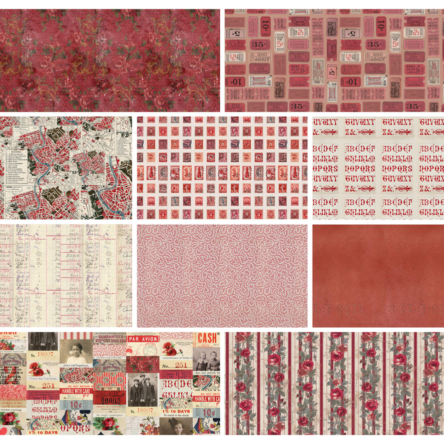 TIM HOLTZ - Palette Red - Red Palette, Fat Quarter