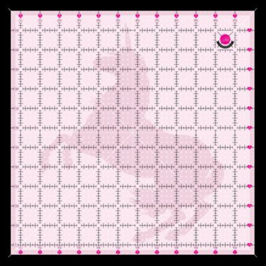 TULA PINK - 12.5in x 12.5in Non Slip Unicorn Ruler