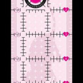 TULA PINK - 2.5in x 6.5in Non Slip Mouse Ruler