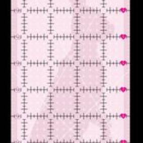 TULA PINK -4.5in x 12.5in Non Slip Rabbit Ruler