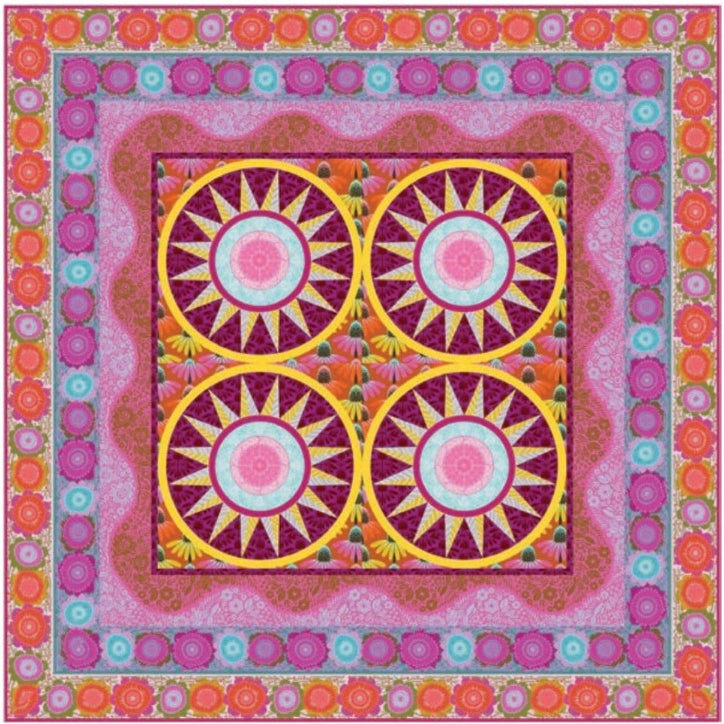 ANNA MARIA PARRY - Perennial Borders - Hello Beautiful Quilt Kit  Vintage Lap