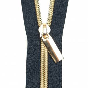 #5 ZIPPERS BY THE YARD Nylon Gold Coil