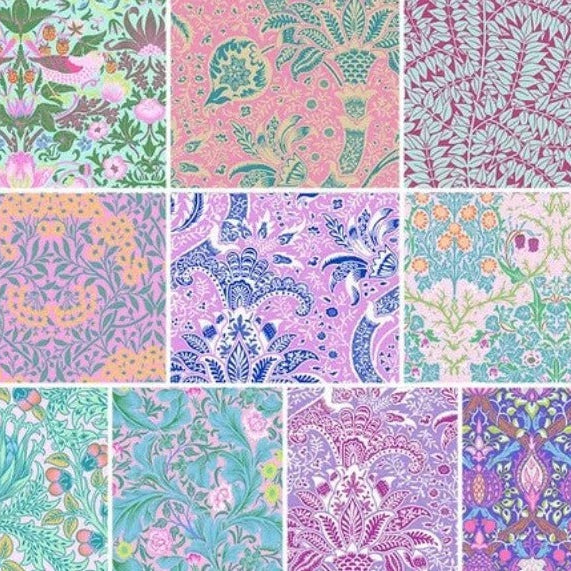 KAFFE FASSETT X MORRIS & CO. - Fat quarter Bundle, Blush