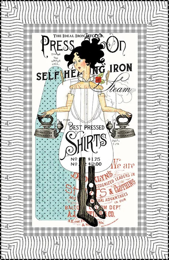 J. WECKER FRISCH - PRESS ON - Panel Quilt Kit