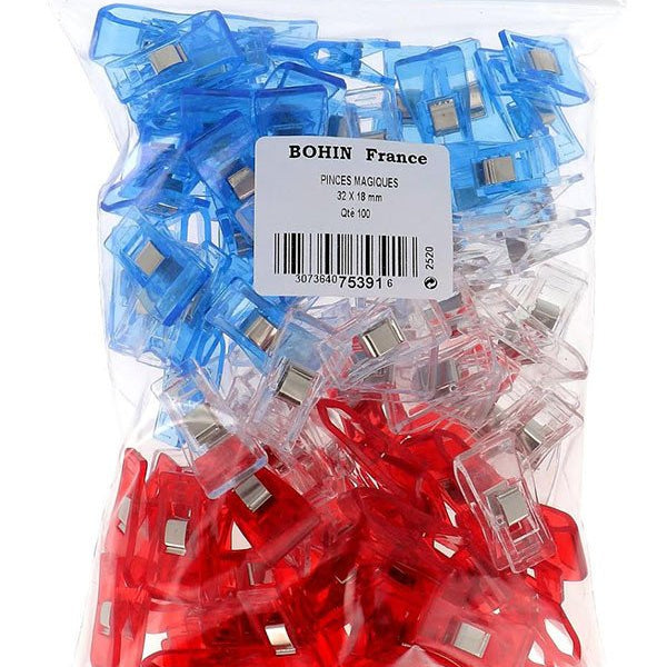 BOHIN  75391 Wonder Clips 1 1/2" x3/4",  100 pack