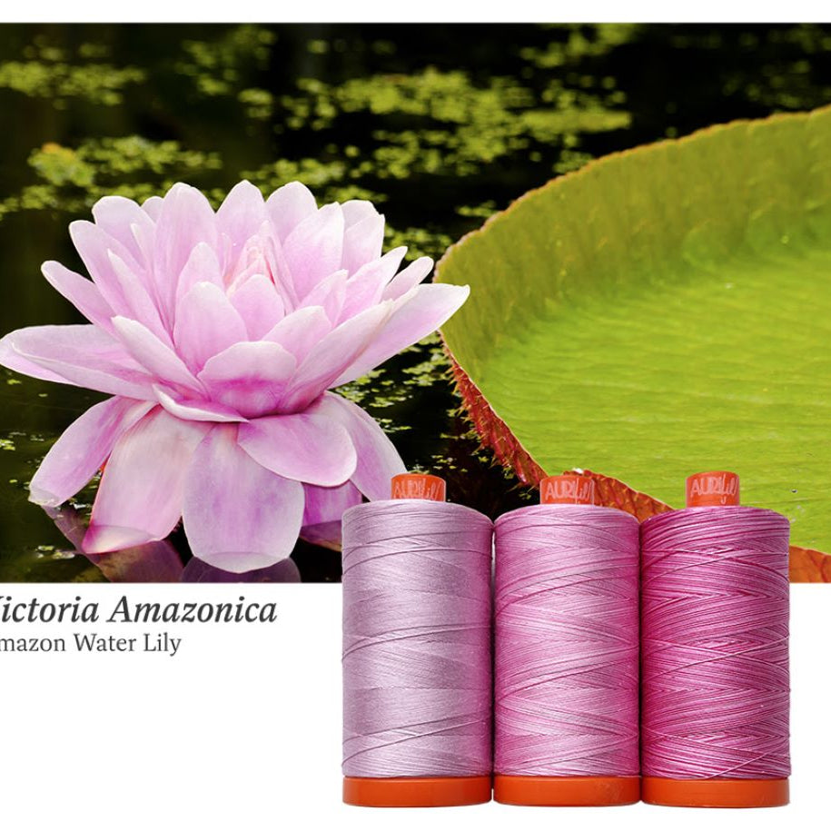 AURIFIL - Thread Color Builder 2022: MAY Amazon Water Lily - Artistic Quilts with Color
