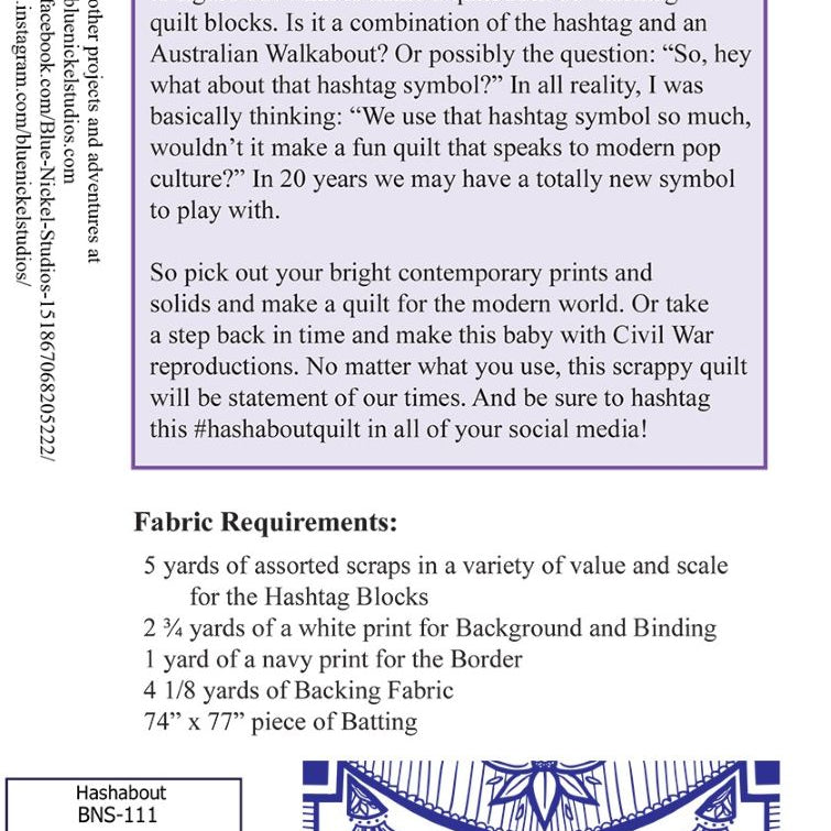 BLUE NICKEL - HASHABOUT PATTERN