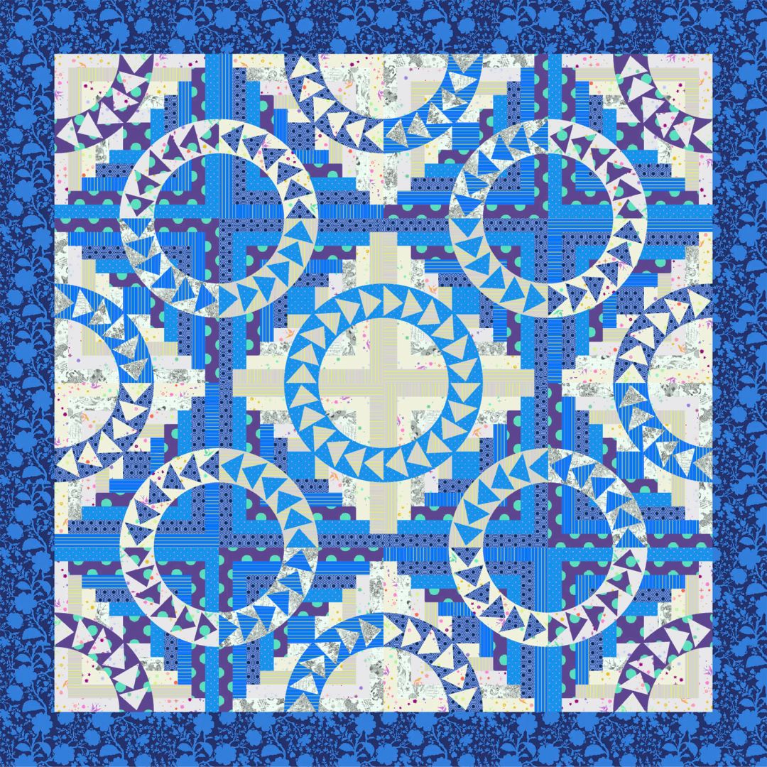 TULA PINK - TINY BEASTS & COLORS - THE BEACH HOUSE QUILT KIT - Artistic Quilts with Color