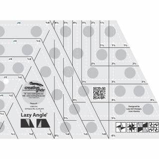 CREATIVE GRIDS LAZY ANGLE QUILT RULER