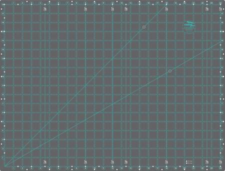 CREATIVE GRIDS SELF-HEALING DOUBLE SIDED ROTARY CUTTING MAT 18IN X 24IN