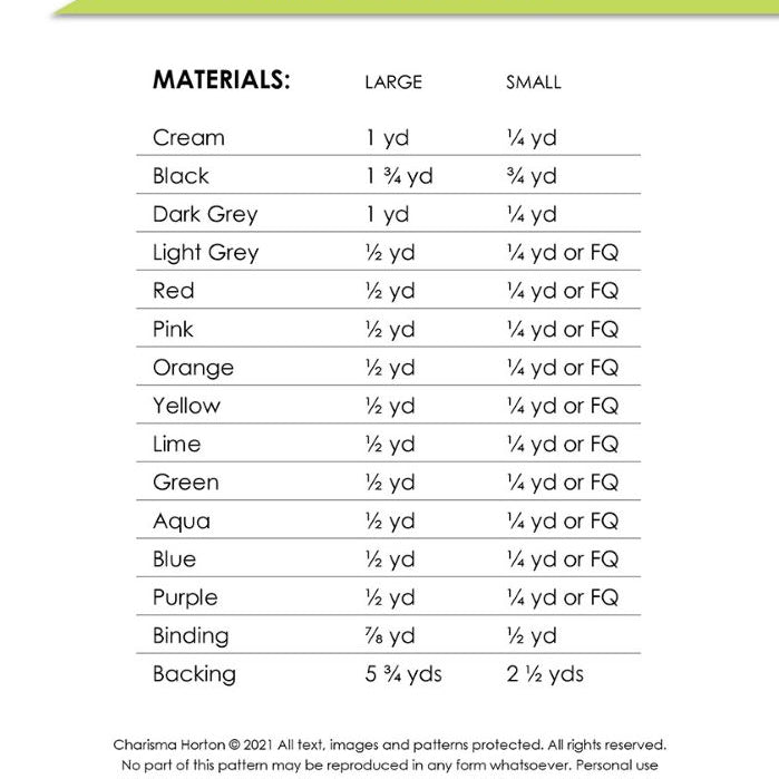 CHARISMA HORTON - LIMITLESS PATTERN - Artistic Quilts with Color