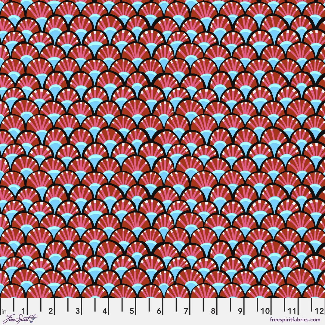 ANNA MARIA HORNER - VIVACIOUS - Fan Club, Caramel - Artistic Quilts with Color