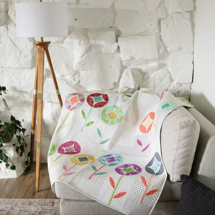 SEW KIND OF WONDERFUL - FLOWER POP PATTERN - Artistic Quilts with Color