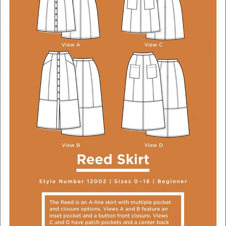 GRAINLINE STUDIO LLC - REED SKIRT PATTERN Sizes 0-18