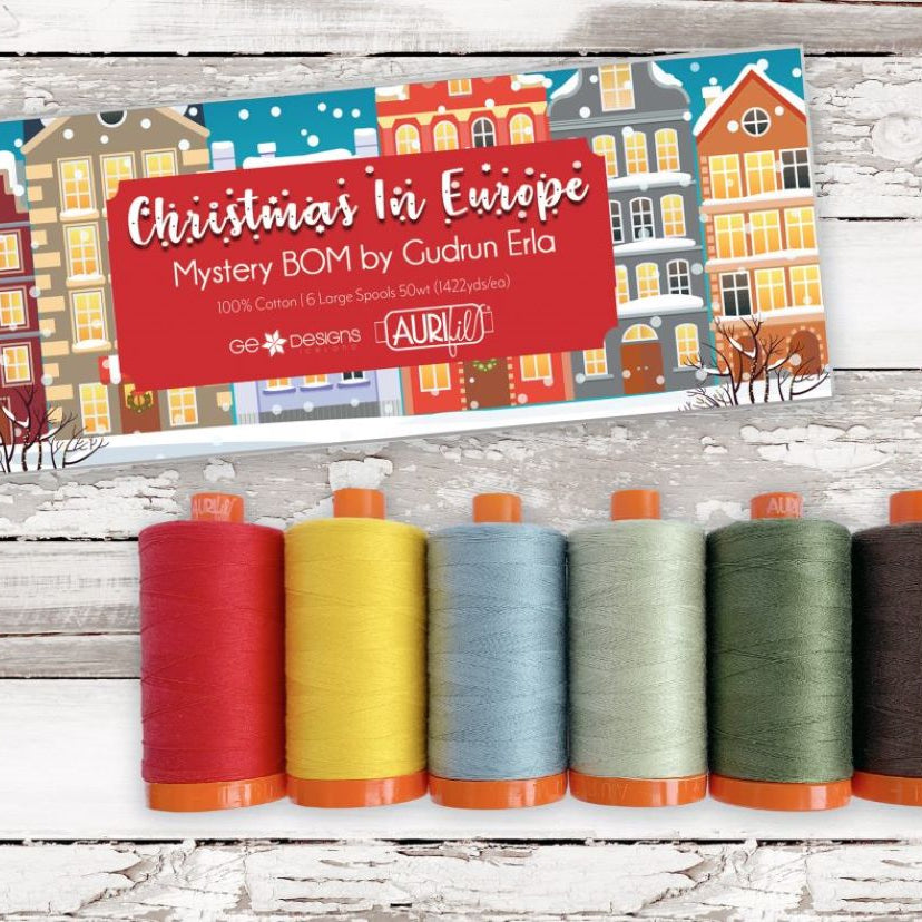 AURIFIL - CHRISTMAS IN EUROPE by Gudrun Erla - Artistic Quilts with Color