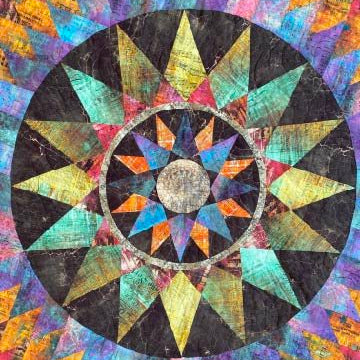 ROBIN RUTH - TARNISHED STAR QUILT KIT - Artistic Quilts with Color