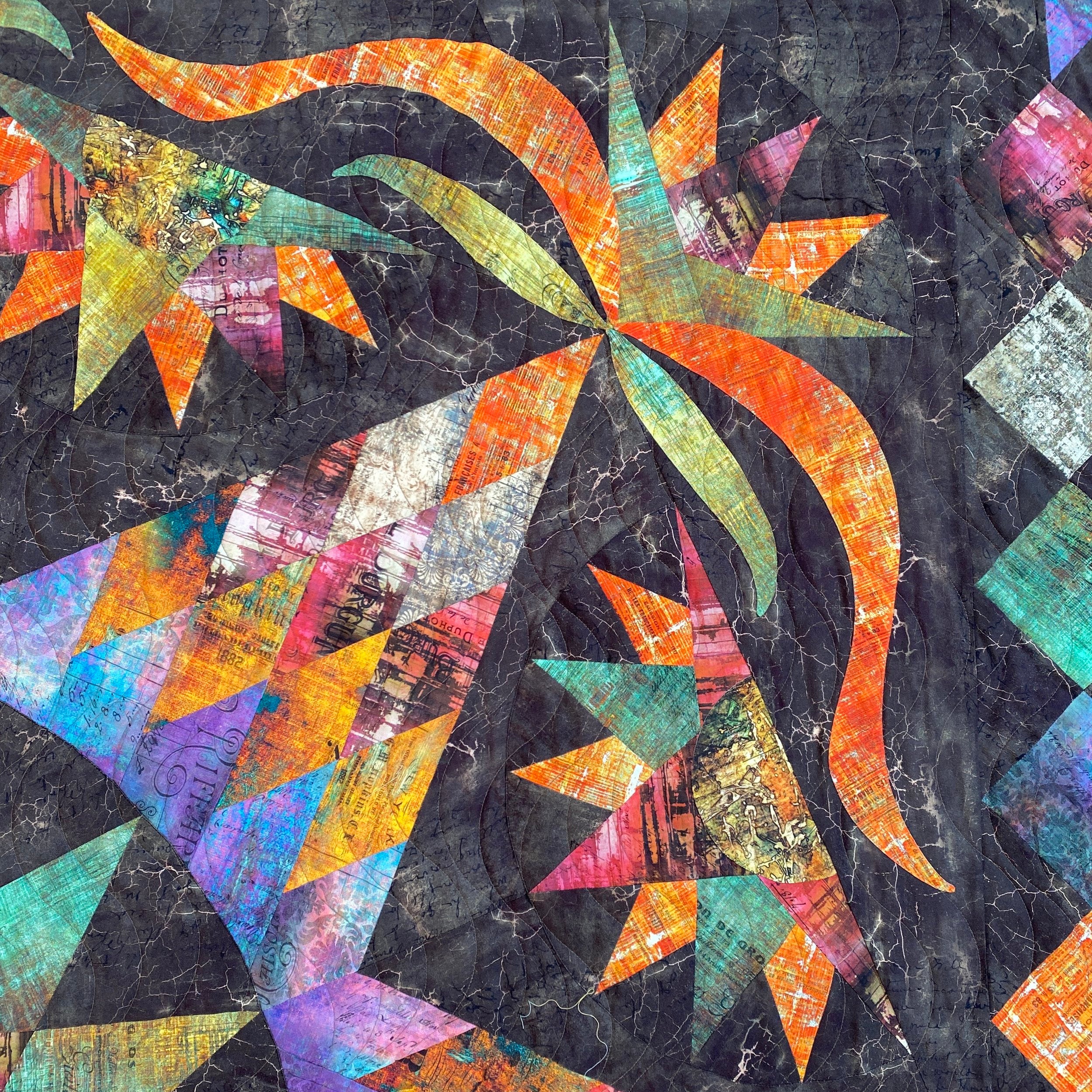 ROBIN RUTH - TARNISHED STAR QUILT KIT - Artistic Quilts with Color