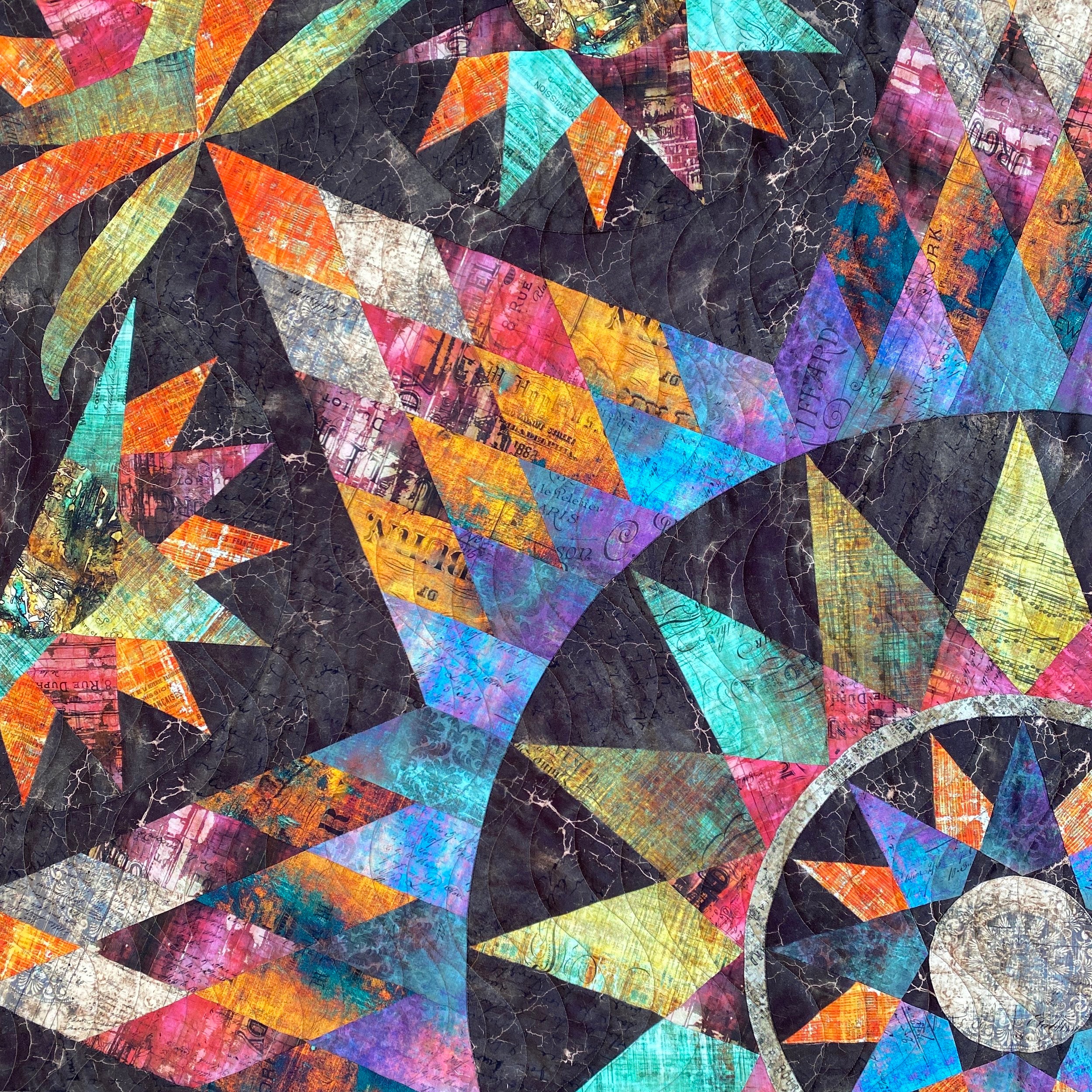 ROBIN RUTH - TARNISHED STAR QUILT KIT - Artistic Quilts with Color
