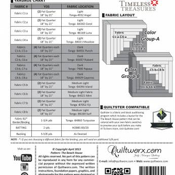 QUILTWORX.COM - THE BEACH HOUSE PATTERN