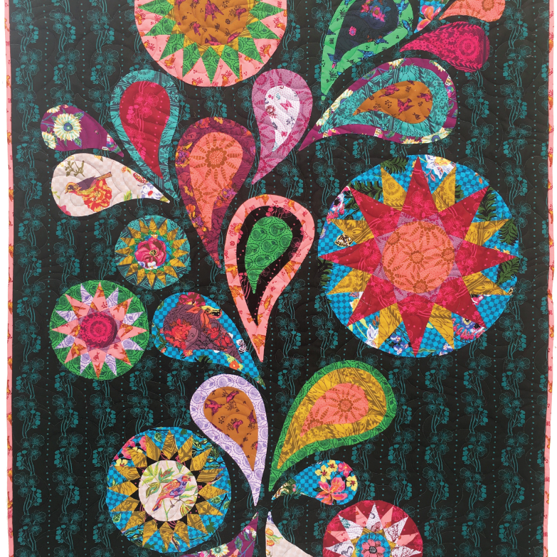 ROBIN RUTH DESIGNS - FAT ROBIN 16-POINT MARINER'S COMPASS BOOK AND RULER COMBO - Artistic Quilts with Color