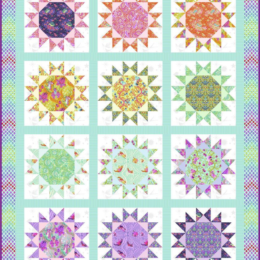 TULA PINK - TINY BEASTS & COLORS - MINI MENAGERIE QUILT KIT - Artistic Quilts with Color