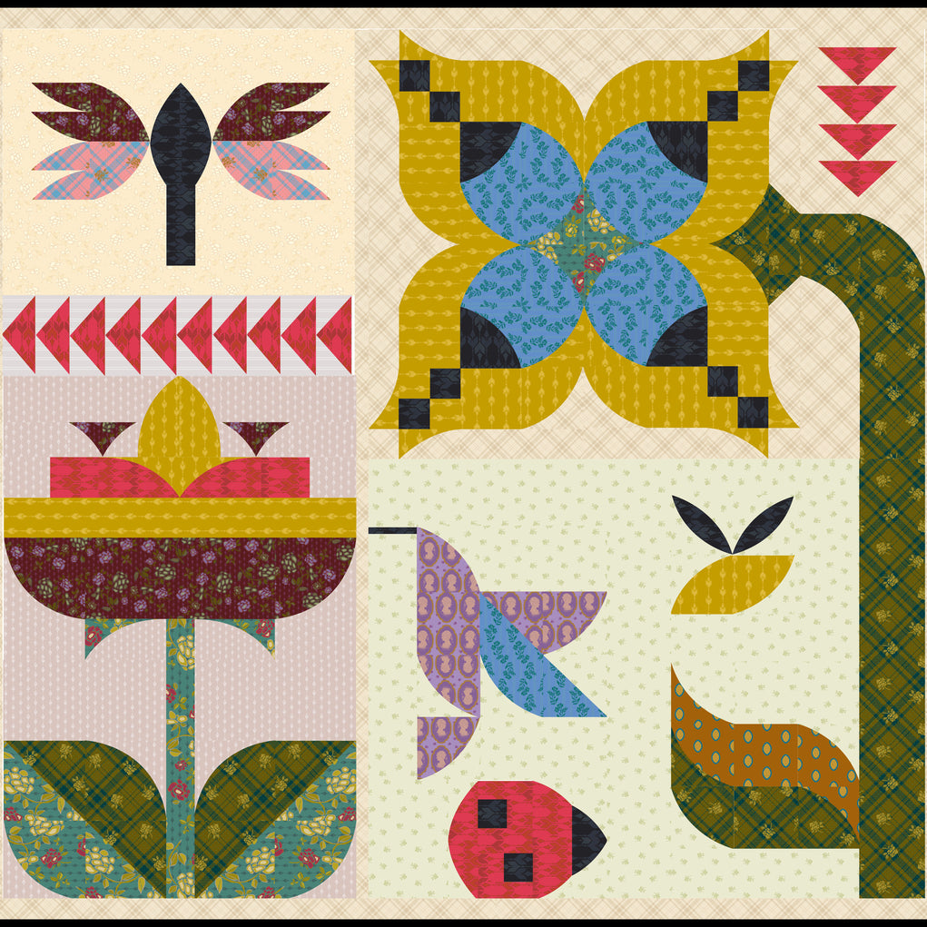 SEW KIND OF WONDERFUL - Floral Felicity Quilt Along July 2023 - June 2024 - Artistic Quilts with Color