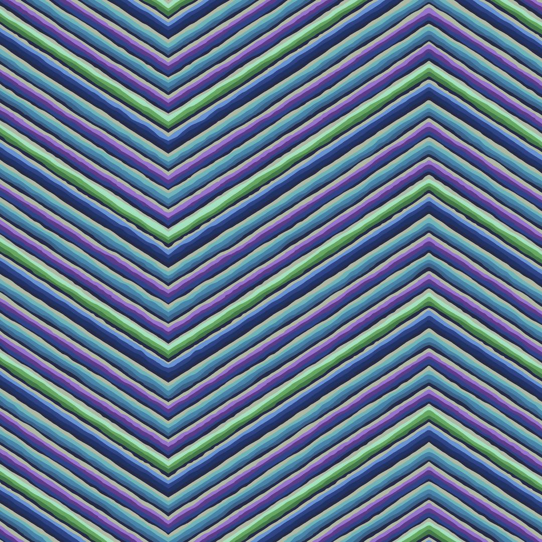 KAFFE 85 & FABULOUS - Chevron Stripe, Blue