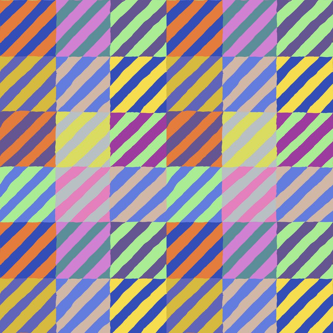 KAFFE FASSETT - KFC FEBRUARY 2022 - Regimental Ties, Multi - Artistic Quilts with Color