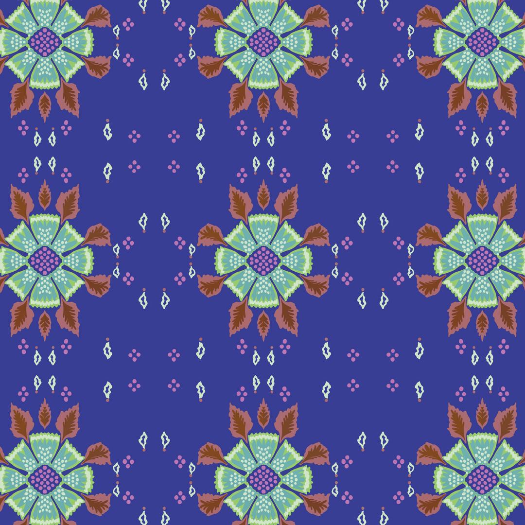 NATHALIE LETE - CONSERVATORY CRAFT - FOLK ART - Eyelet, Periwinkle - Artistic Quilts with Color