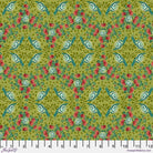 ODILE BAILLOEUL - LAND ART 2 - Rain Dance, Green - Artistic Quilts with Color