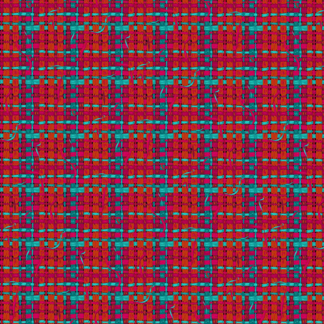 ODILE BAILLOEUL - LAND ART 2 - Tressage, Rouge - Artistic Quilts with Color