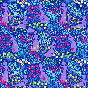 STACY PETERSON - BELLE EPOQUE, Vanity Garden, Purple