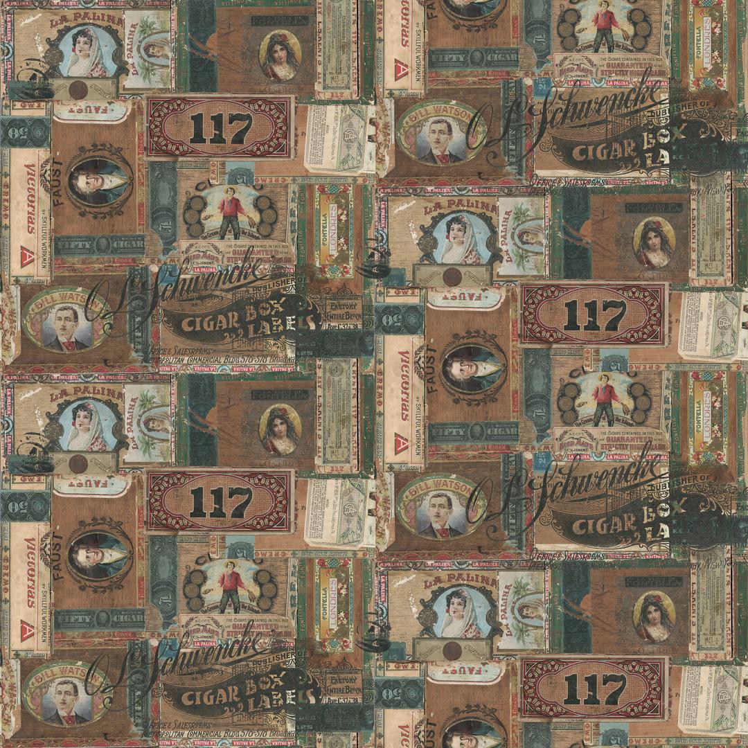 TIM HOLTZ - FOUNDATIONS - Cigar Box Labels, Multi