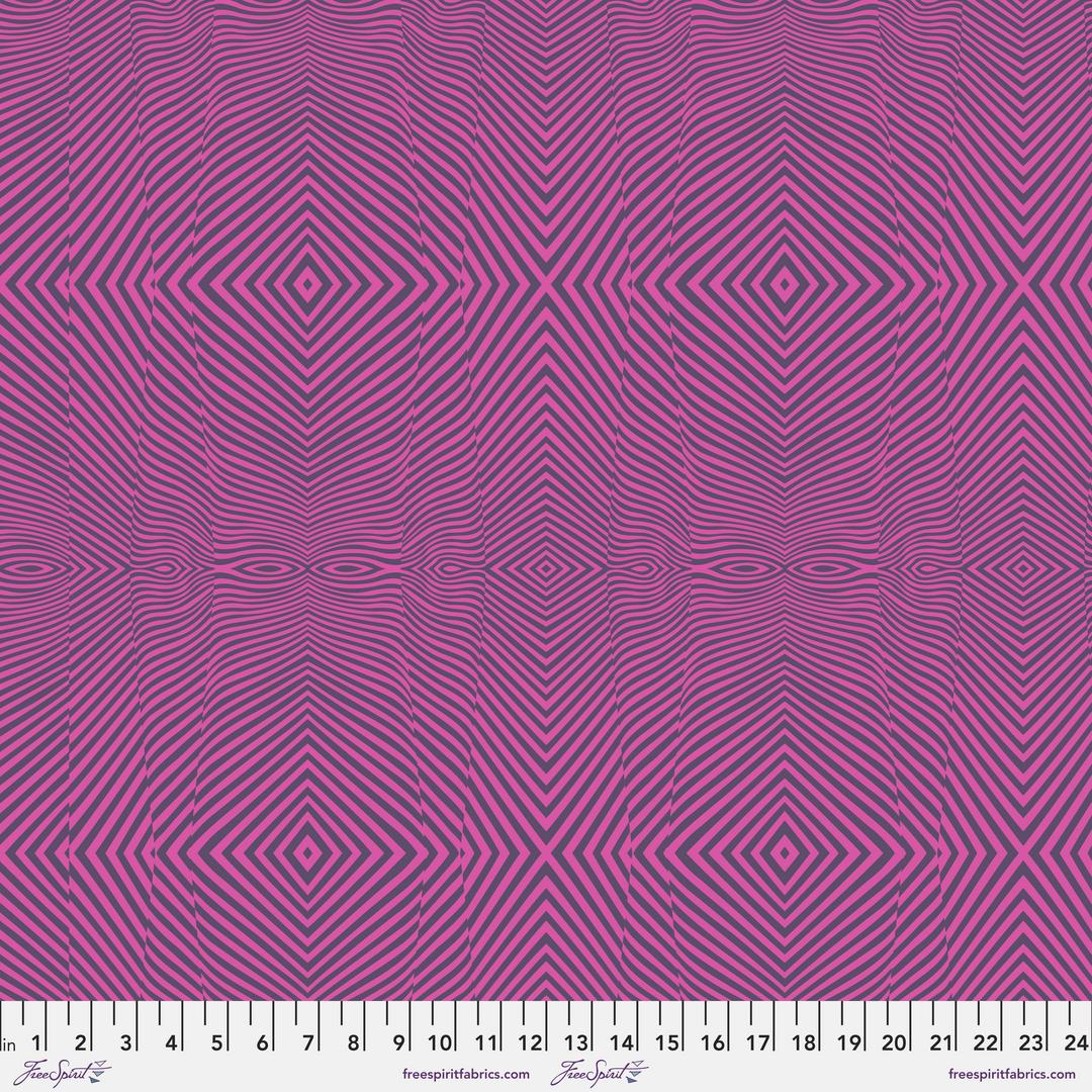 TULA PINK - MOON GARDEN - Lazy Stripe, DUSK