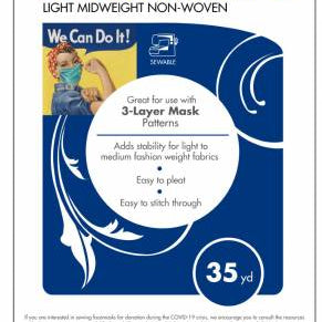 Heat N Bond  Sew-In Light Midweight Non-Woven Interfacing