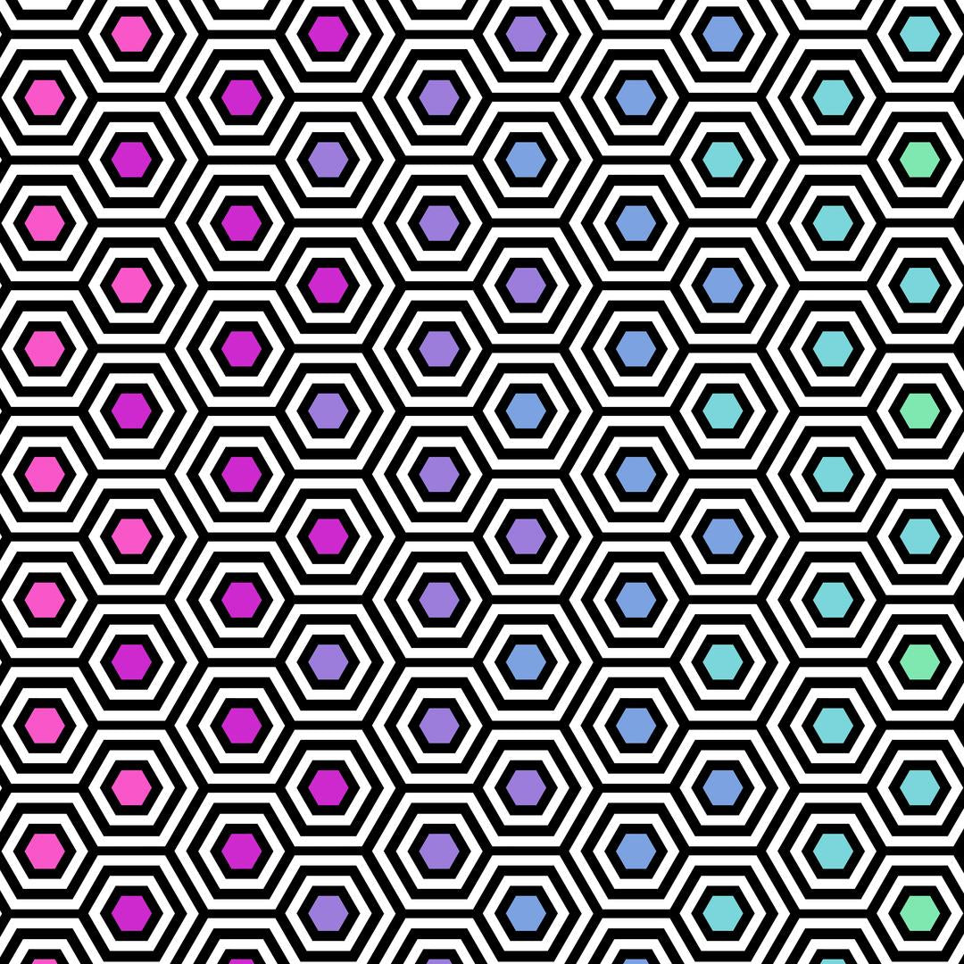 TULA PINK - RE-ORDER 108" SATEEN QUILT BACKS - Rainbow Hexy XL, Ink
