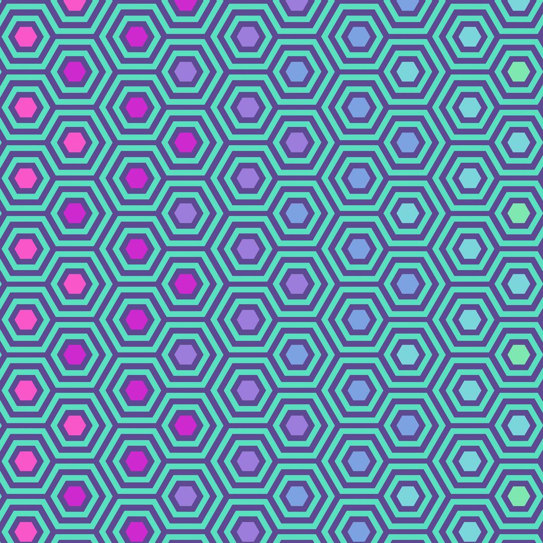 TULA PINK - RE-ORDER 108" SATEEN QUILT BACKS - Rainbow Hexy XL, Peacock