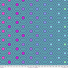 TULA PINK - RE-ORDER 108" SATEEN QUILT BACKS - Rainbow Hexy XL, Peacock