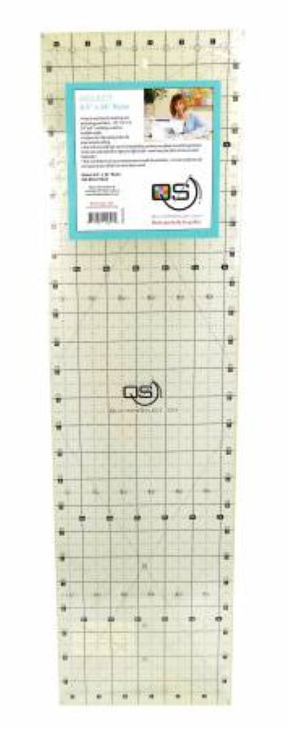 QUILTERS SELECT - Non-Slip Ruler 6.5" x 24" - Artistic Quilts with Color