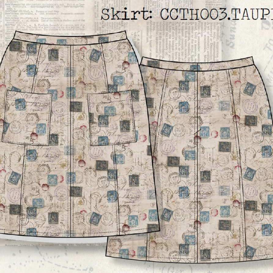 GRAINLINE STUDIO LLC - REED SKIRT PATTERN Sizes 0-18