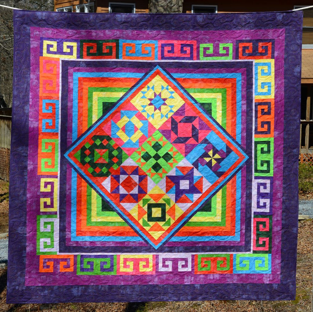 BOM - BLOCK OF THE MONTH - SERENGETI MYSTERY - Artistic Quilts with Color