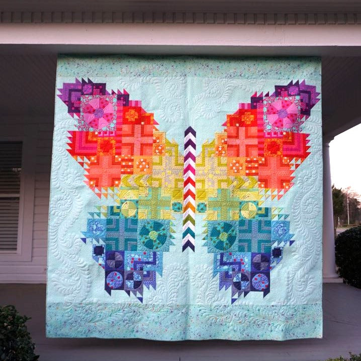TULA PINK - THE BUTTERFLY QUILT KIT 2ND EDITION - Artistic Quilts with Color