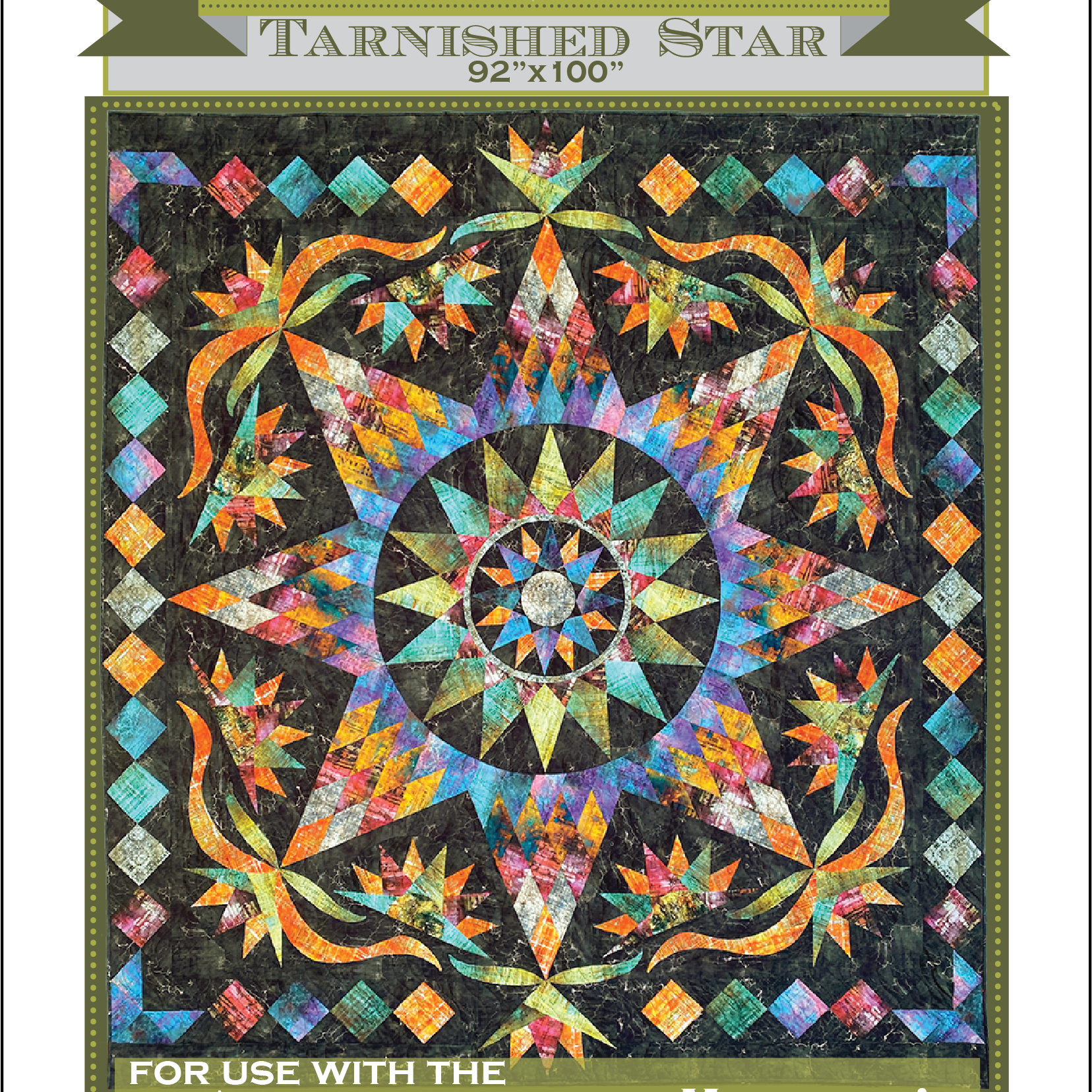 ROBIN RUTH - TARNISHED STAR PATTERN - Artistic Quilts with Color