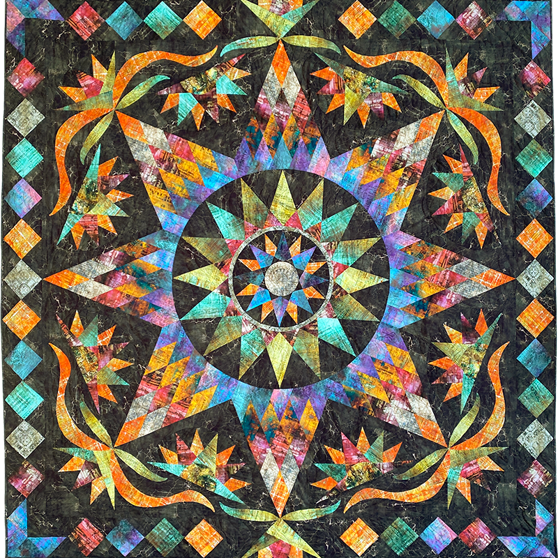 ROBIN RUTH - TARNISHED STAR QUILT KIT - Artistic Quilts with Color