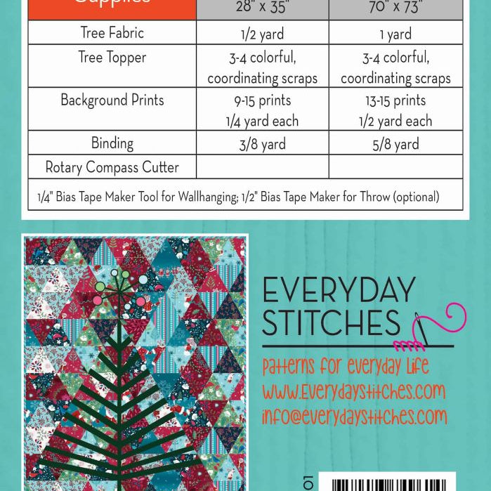 EVERYDAY STITCHES - TINSEL PATTERN - Artistic Quilts with Color