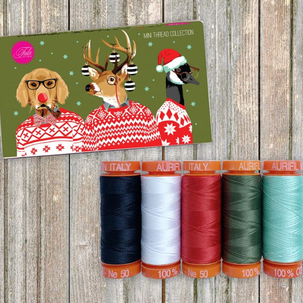 AURIFIL - Tula Pink - HOLIDAY HOMIES - Artistic Quilts with Color