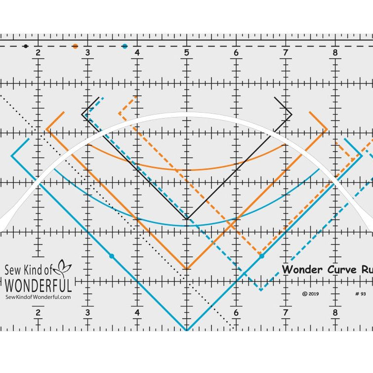 SEW KIND OF WONDERFUL - WONDER CURVE RULER - Artistic Quilts with Color